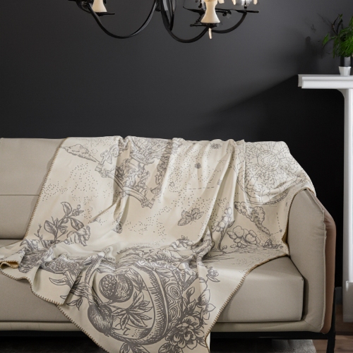 Cotton Cashmere Blanket,Class A Baby-Friendly Blanket Sofa Blanket, Soft and Skin-Friendly Fabric.