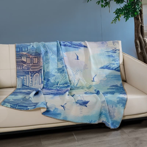 Cotton Cashmere Blanket,Class A Baby-Friendly Blanket Sofa Blanket, Soft and Skin-Friendly Fabric.
