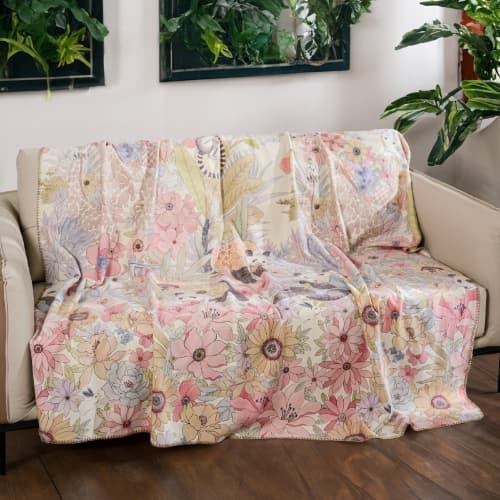 Cotton Cashmere Blanket,Class A Baby-Friendly Blanket Sofa Blanket, Soft and Skin-Friendly Fabric.