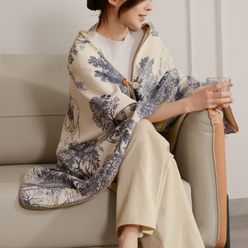 Cotton Cashmere Blanket,Class A Baby-Friendly Blanket Sofa Blanket, Soft and Skin-Friendly Fabric.