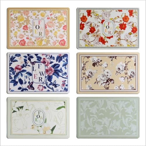 High-end Luxury Placemat - Waterproof, Oil-resistant, Heat-resistant Floral Series Placemat