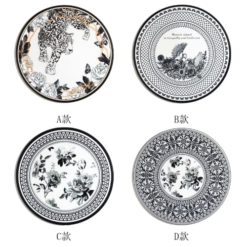 High-end Luxury Placemat - Waterproof, Oil-resistant, Heat-resistant Black & White Luxury Series Placemat