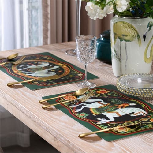 High-end Luxury Placemat - Waterproof, Oil-resistant, Heat-resistant European Retro Style Placemat